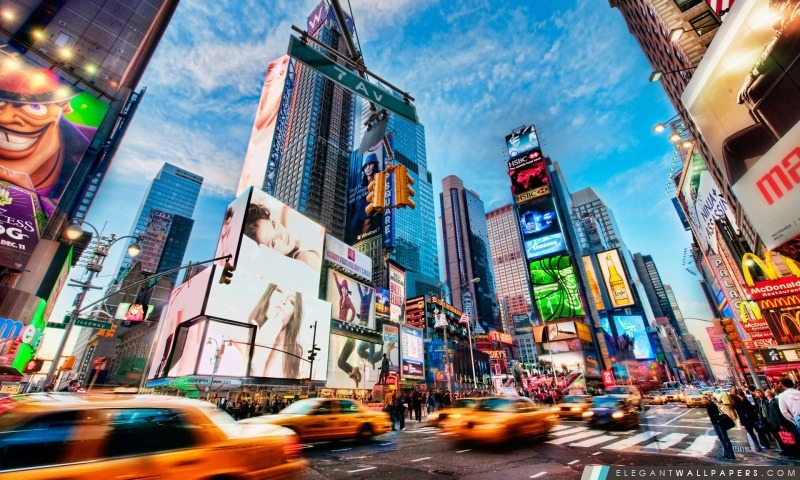 Times Square à New York, Arrière-plans HD à télécharger