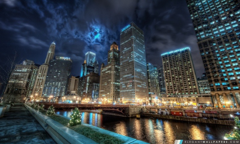 Downtown Chicago, Arrière-plans HD à télécharger