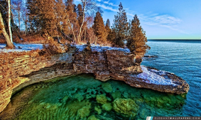 Le lac Michigan, Arrière-plans HD à télécharger