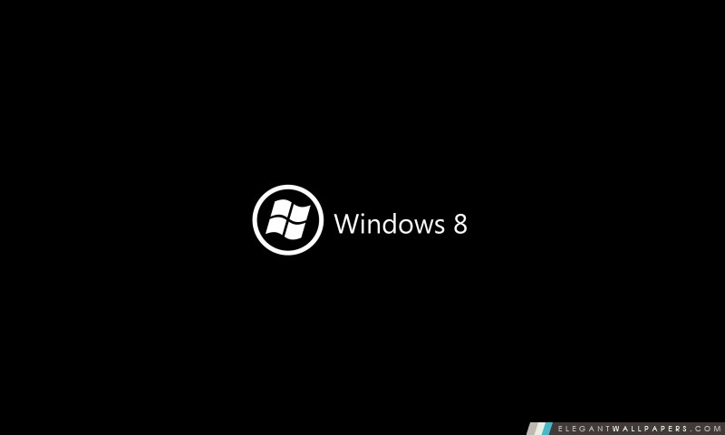 Windows 8 sur le noir, Arrière-plans HD à télécharger