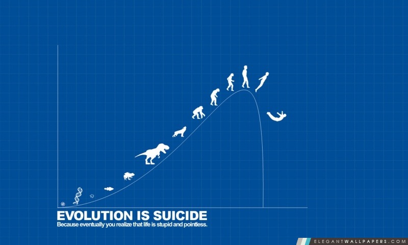 Evolution est le suicide, Arrière-plans HD à télécharger
