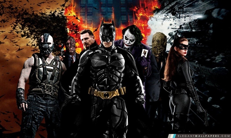 Les personnages Dark Knight, Arrière-plans HD à télécharger