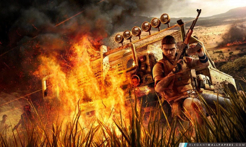 Far Cry 2 Feu, Arrière-plans HD à télécharger