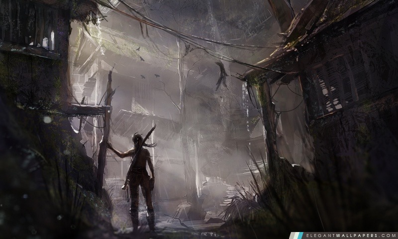 Tomb Raider 2013 – Hub de nuit, Arrière-plans HD à télécharger