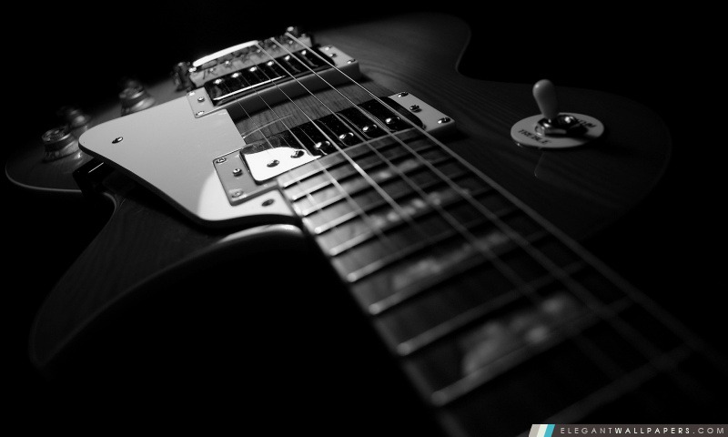 Guitare noire, Arrière-plans HD à télécharger
