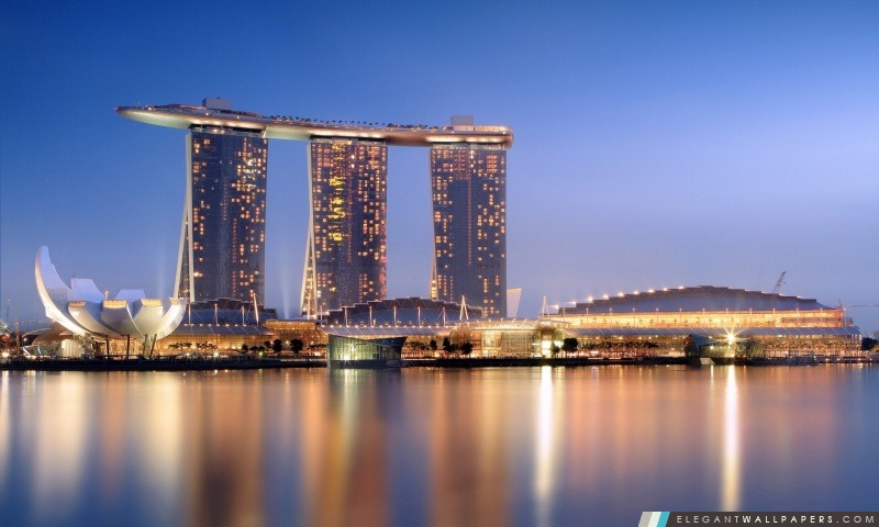Marina Bay Sands à Singapour, Arrière-plans HD à télécharger
