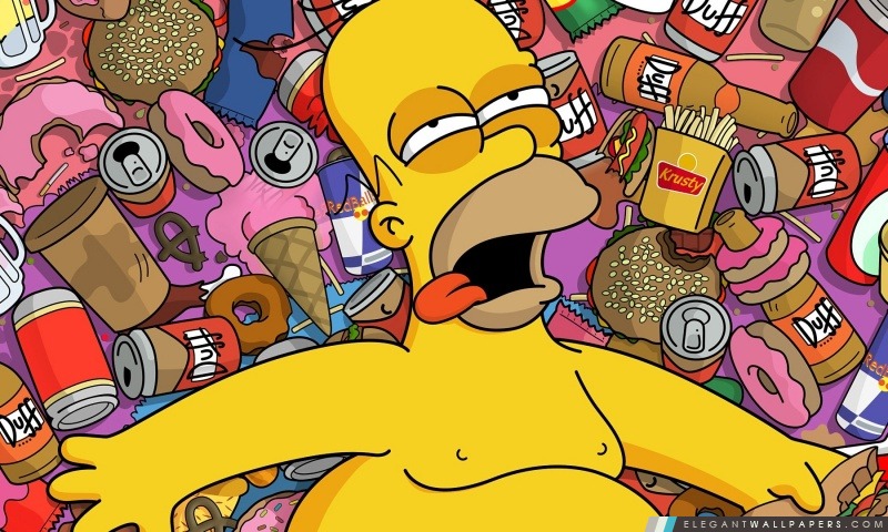 Homer Simpson, Arrière-plans HD à télécharger