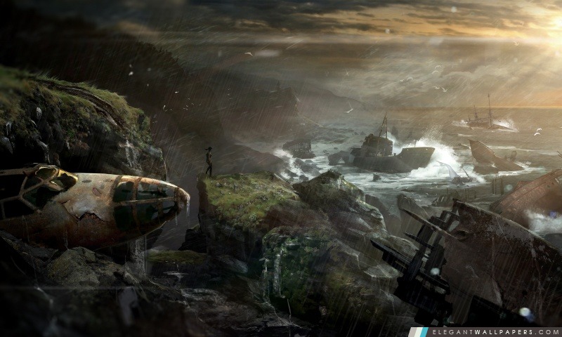 Tomb Raider 2012 – Naufrage, Arrière-plans HD à télécharger