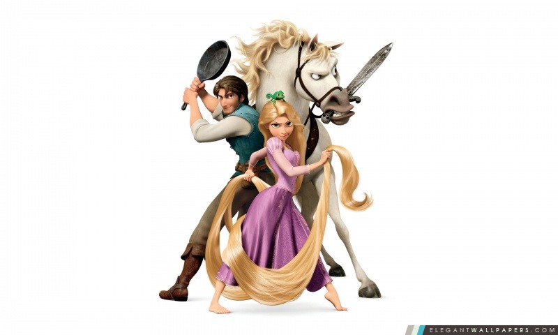 Tangled Disney Raiponce et Flynn Ryder, Arrière-plans HD à télécharger