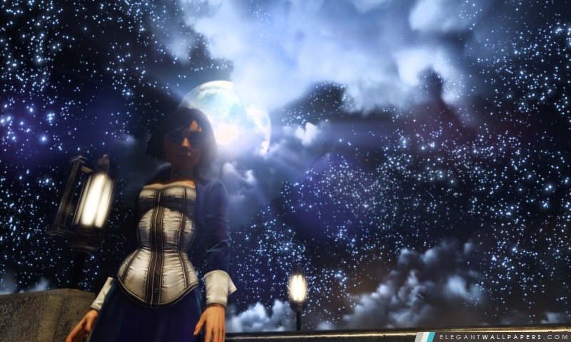BioShock Infinite Elizabeth et le ciel étoilé, Arrière-plans HD à télécharger