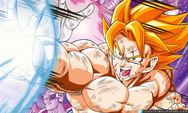 Dragon Ball Z – Super Saiyan Goku, Arrière-plans HD à télécharger