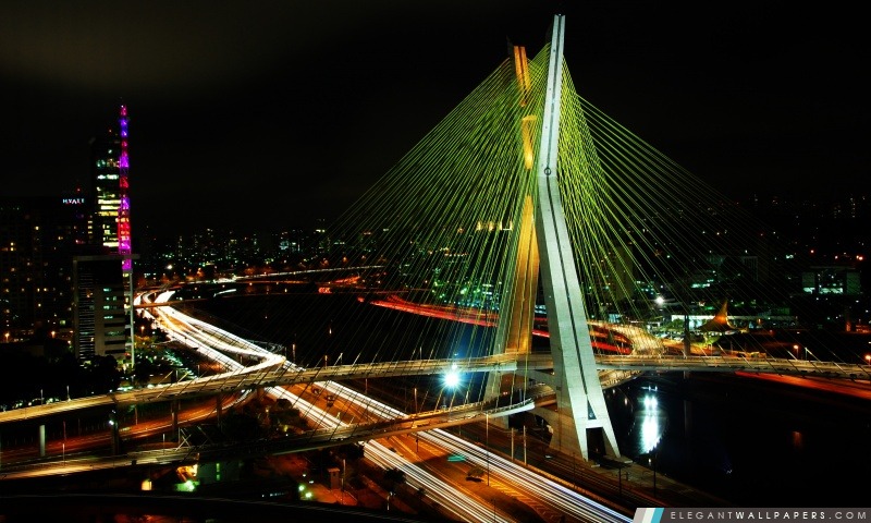 Sao Paulo pont, Arrière-plans HD à télécharger