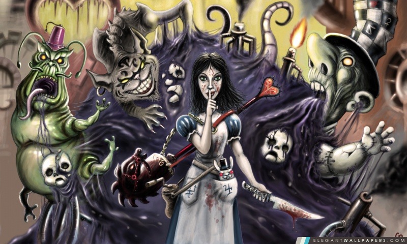 Alice Madness Returns Nightmare, Arrière-plans HD à télécharger