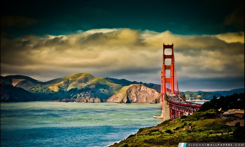 Golden Gate, Arrière-plans HD à télécharger