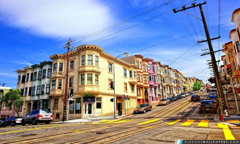 Dans la rue San Francisco, Arrière-plans HD à télécharger