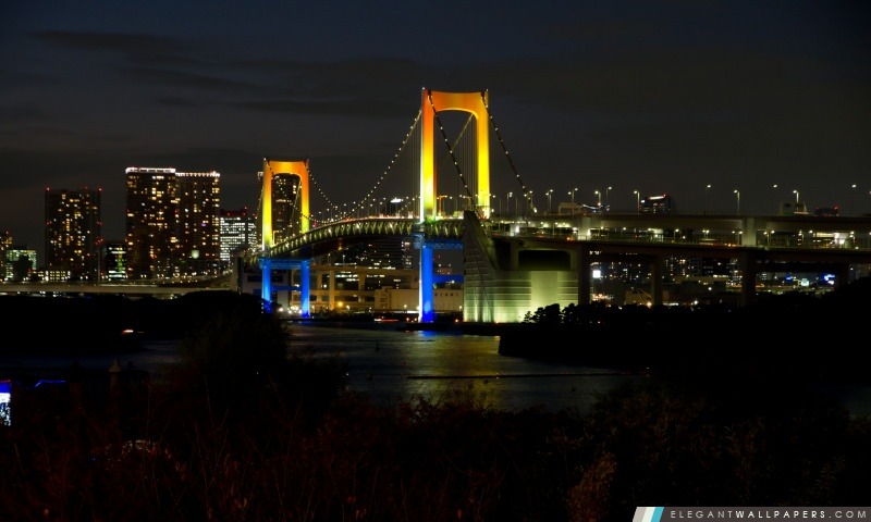 Tokyo Rainbow Bridge, Arrière-plans HD à télécharger