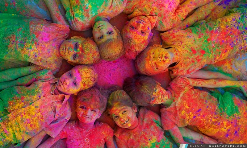 Indien Festival de Holi par K23, Arrière-plans HD à télécharger