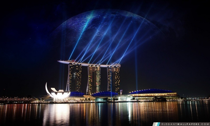 Marina Bay Sands à Singapour, Arrière-plans HD à télécharger