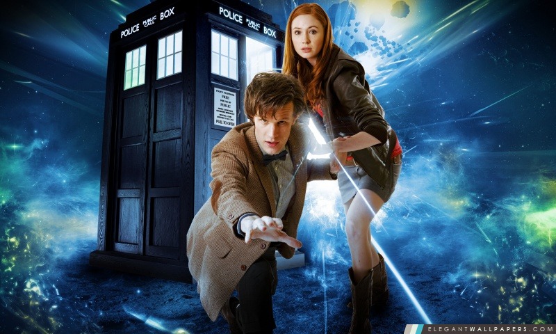 Doctor Who Matt Smith et Karen Gillan, Arrière-plans HD à télécharger