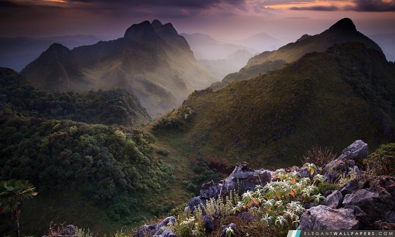 Montagnes calcaires, Thaïlande, Arrière-plans HD à télécharger