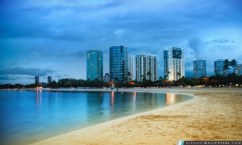 Waikiki After Sunset, Arrière-plans HD à télécharger