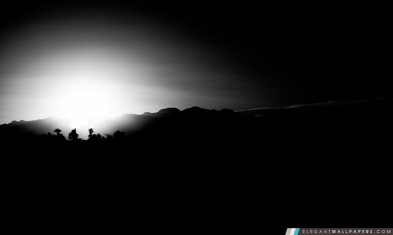 Vegas Sunset noir et blanc, Arrière-plans HD à télécharger