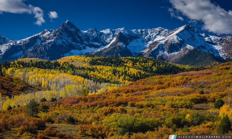 Paysage de montagne à Aspen, Colorado, Arrière-plans HD à télécharger