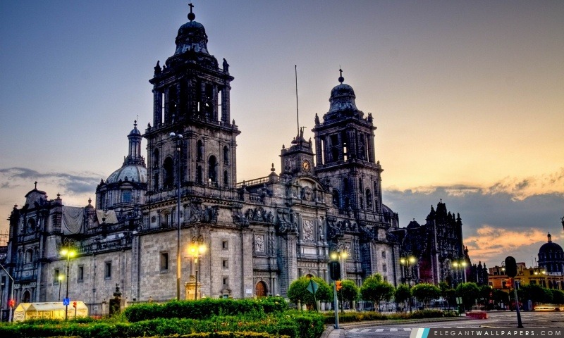 La cathédrale de Mexico, Arrière-plans HD à télécharger