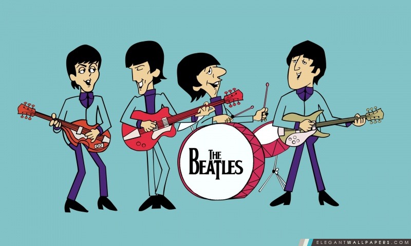 Le dessin animé des Beatles, Arrière-plans HD à télécharger
