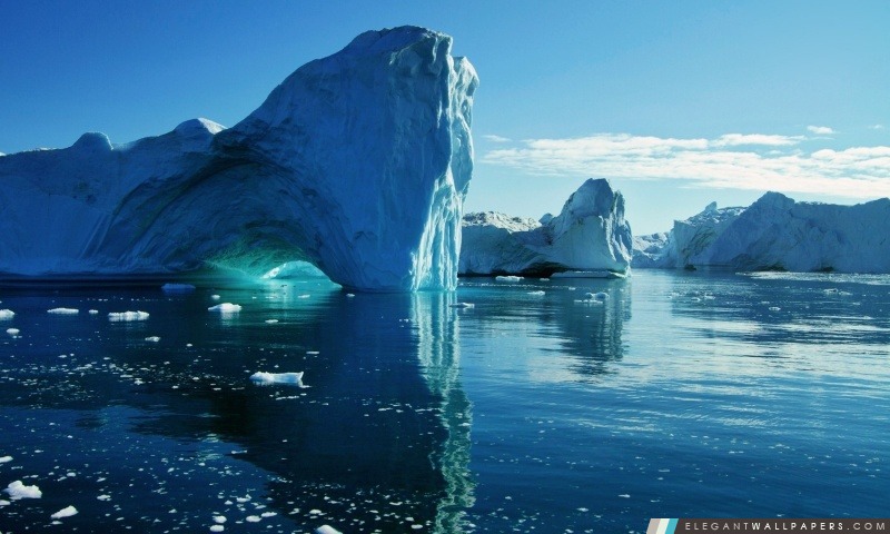Icebergs, Arrière-plans HD à télécharger
