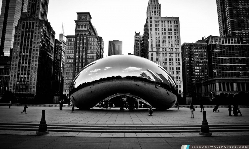 Paysage urbain de Chicago Sculpture, Arrière-plans HD à télécharger