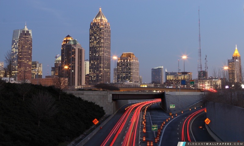 Ville d'Atlanta, Arrière-plans HD à télécharger