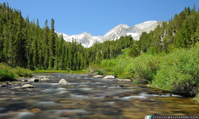 Belle rivière de montagne, Arrière-plans HD à télécharger