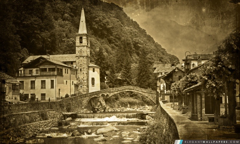 Old Mountain Village, Europe, Arrière-plans HD à télécharger