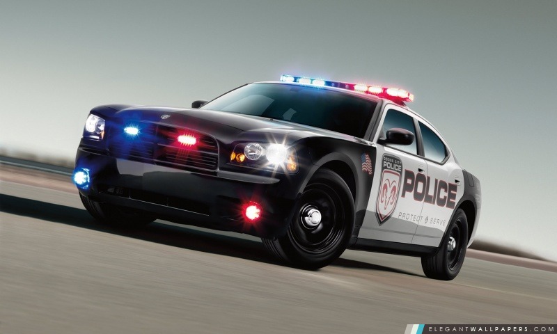 Dodge Voiture de police, Arrière-plans HD à télécharger