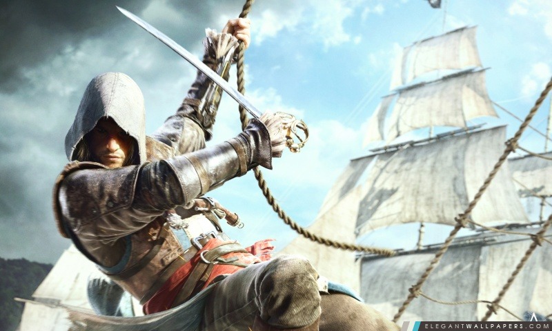 Assassins Creed IV Black Flag Edward Kenway, Arrière-plans HD à télécharger