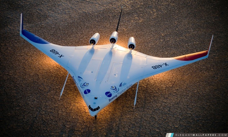 Boeing Phantom X-48B Nasa, Arrière-plans HD à télécharger