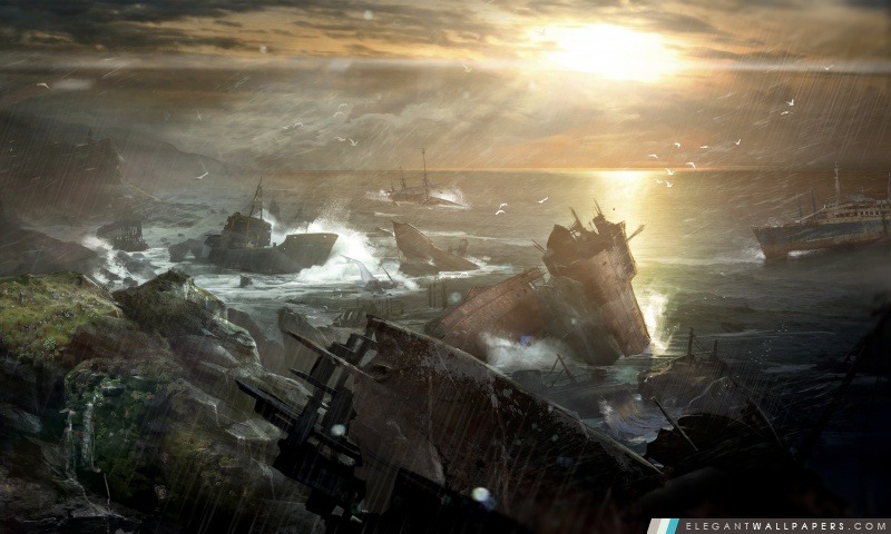 Tomb Raider 2012 Jeu Vidéo – Naufrage Vista, Arrière-plans HD à télécharger