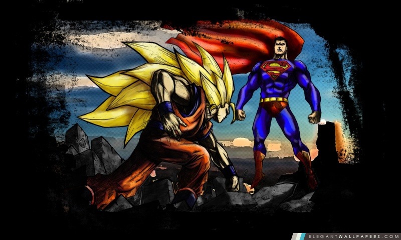 Superman VS Goku, Arrière-plans HD à télécharger