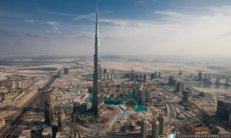 Burj Khalifa, à Dubaï, aux Emirats Arabes Unis, Arrière-plans HD à télécharger