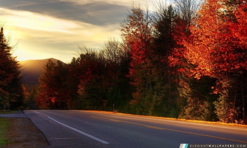 Route Dans le New Hampshire, Arrière-plans HD à télécharger