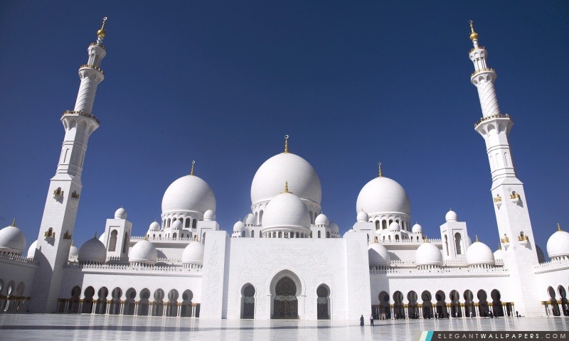 Grande Mosquée Sheikh Zayed, Abu Dhabi, Emirats Arabes Unis, Arrière-plans HD à télécharger