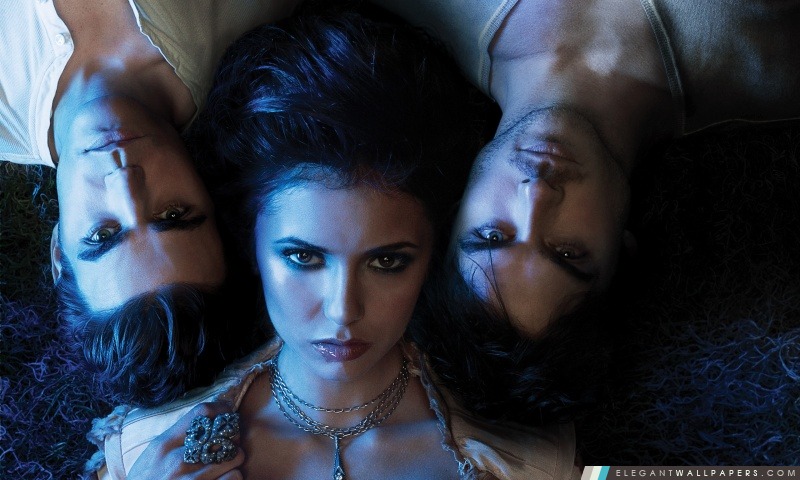 The Vampire Diaries – Elena, Stefan et Damon, Arrière-plans HD à télécharger