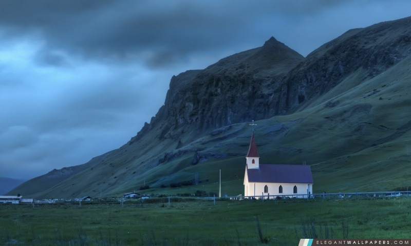 Nuit en Islande, Arrière-plans HD à télécharger