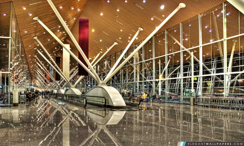L'aéroport international de Kuala Lumpur, Malaisie, Arrière-plans HD à télécharger