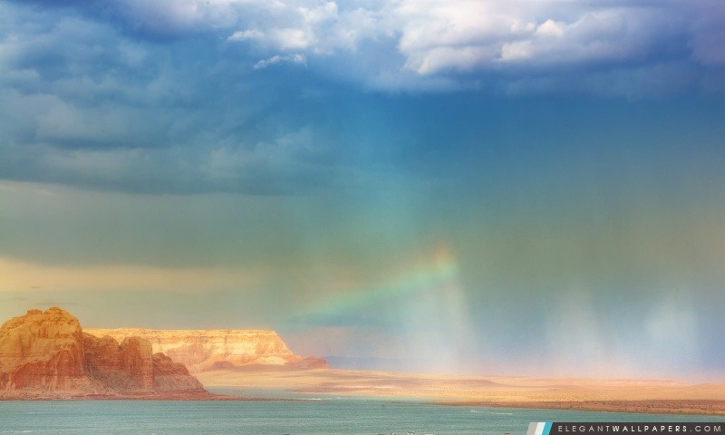 Rainbow Over The Sea, Arrière-plans HD à télécharger