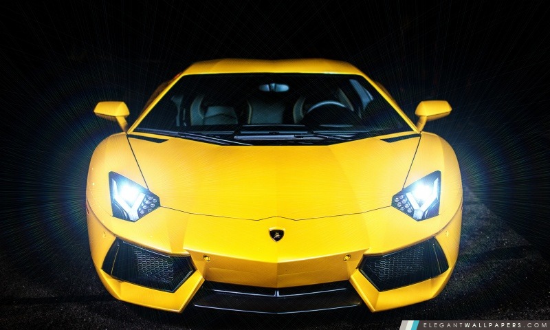 Lamborghini Aventador phares, Arrière-plans HD à télécharger