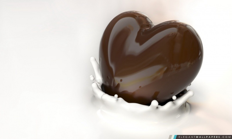 Coeur de chocolat, Arrière-plans HD à télécharger