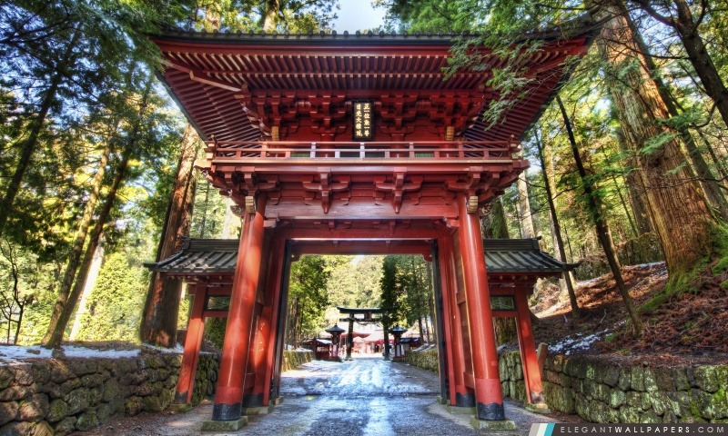 Temple Gate Au Japon, Arrière-plans HD à télécharger