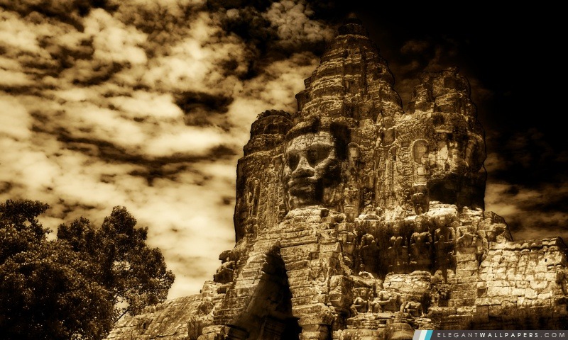 Le Bouddha roi d'Angkor Wat, au Cambodge, Arrière-plans HD à télécharger